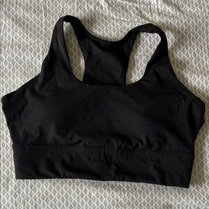 Everlane Perform Black Racerback Sports Bra